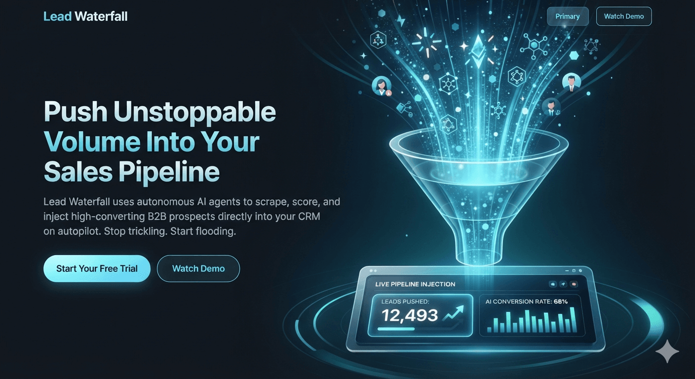 Lead Waterfall — AI-powered B2B lead generation funnel